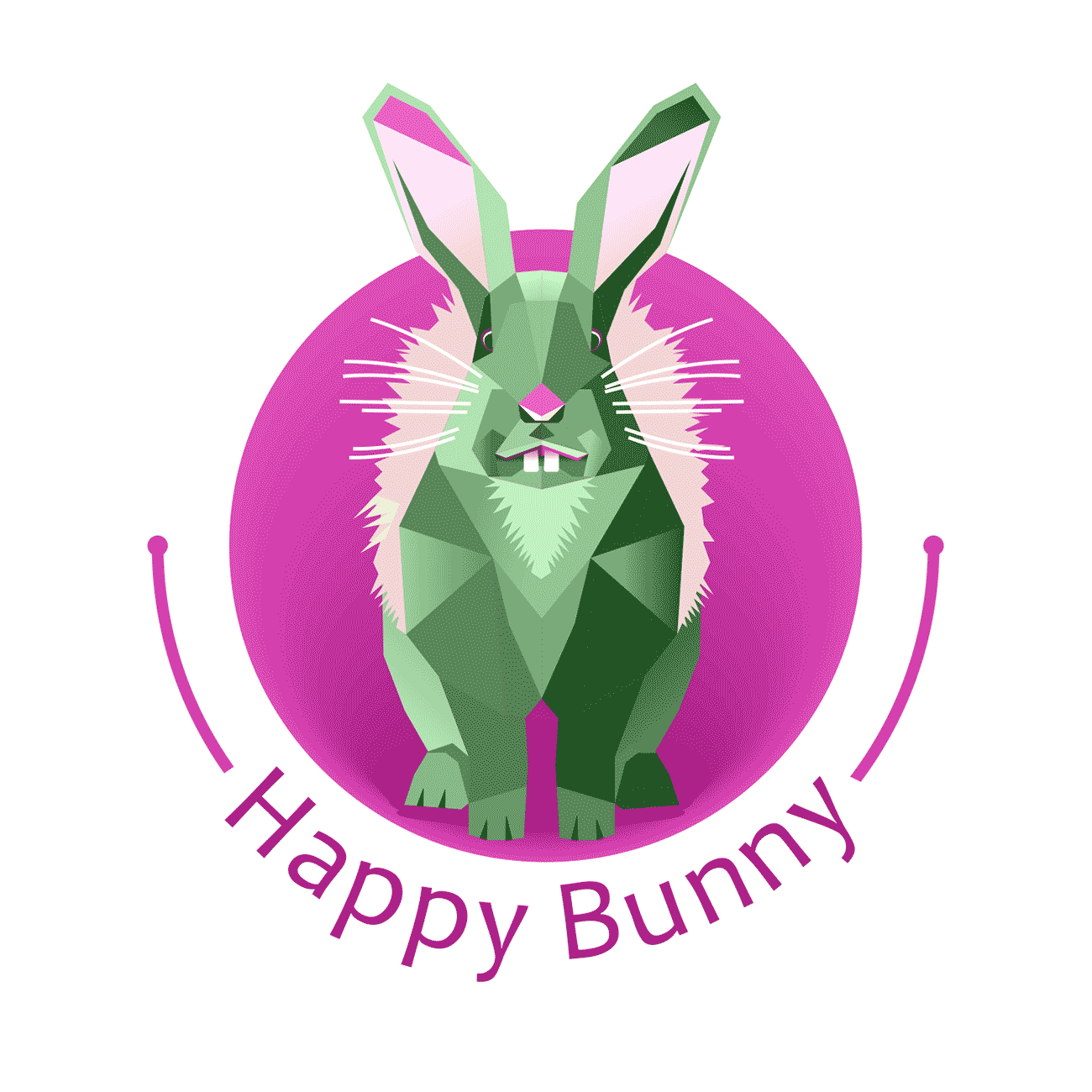 rysunek wesołego zajączka - Happy Bunny