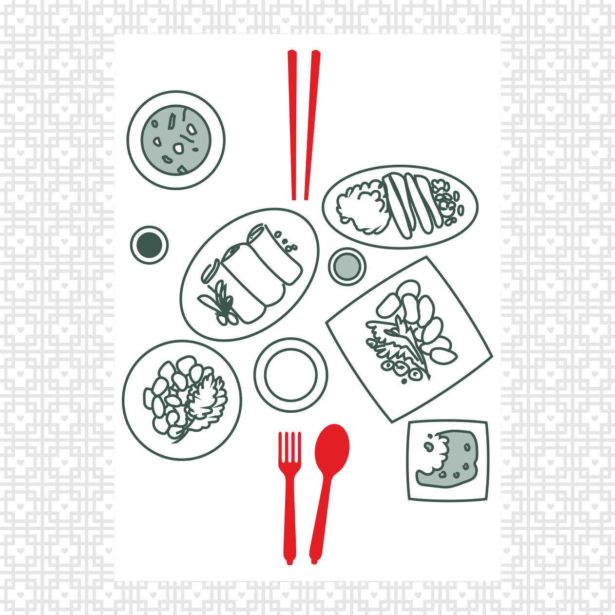 książka z ilustracjami jedzenie chińskie i europejskie