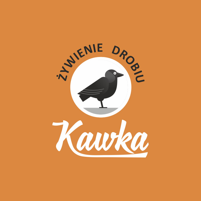 projekt logo Kawka - karmienie drobiu