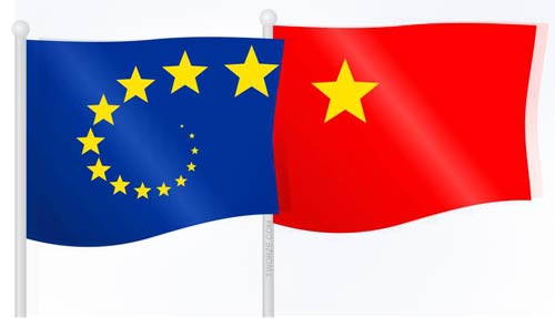 flagu Unii europejskiej i Chin