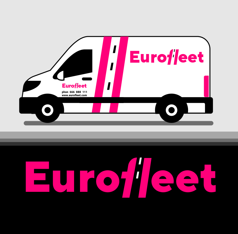 Logo dla działającej na rynku europejskim wypożyczalni samochodów