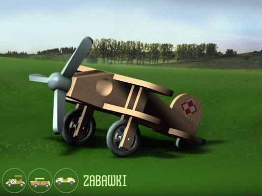 Samolot zabawaka zaprojektowana w 3D